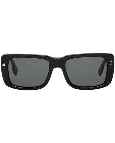 Burberry Rectangular Frame Sunglasses - Black