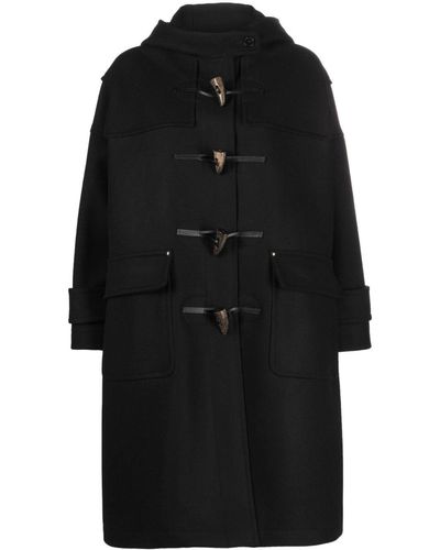 Mackintosh Abrigo Humbie con capucha - Negro