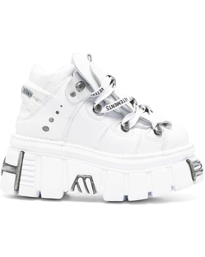 Vetements X New Rock Platform Sneakers - White