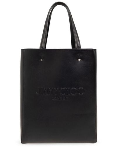 Jimmy Choo Lenny Leather Tote Bag - Black