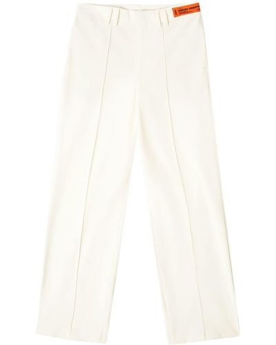 Heron Preston Gabardine Tailored Pants - White