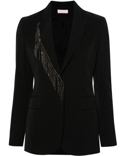 Liu Jo Crystal-embellished Blazer - Black