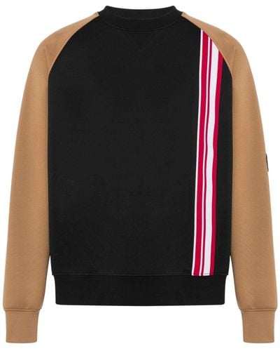 Moschino Colour-block Crew-neck Sweatshirt - Black