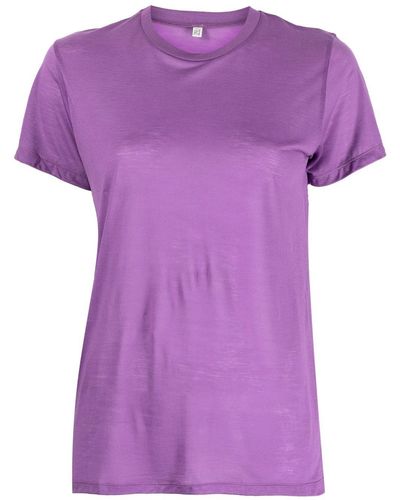 Baserange Crew-neck Lyocell T-shirt - Purple