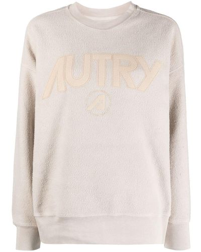 Autry Sweatshirt With Logo - Natural