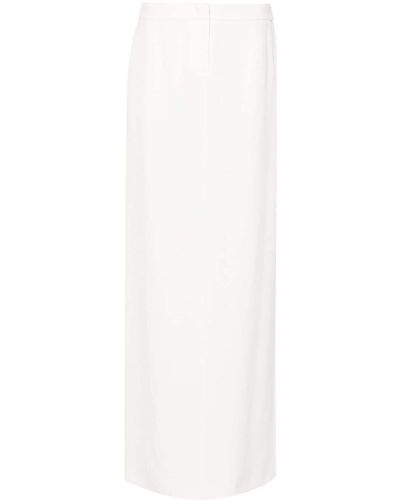 Alberta Ferretti High-waist Dart-detail Skirt - White