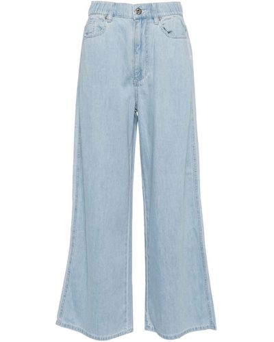 Chocoolate Mid-rise Wide-leg Jeans - Blue