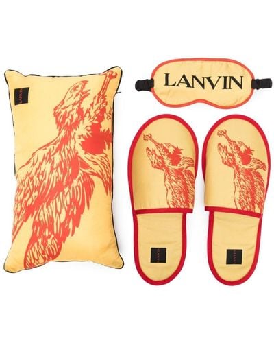 Lanvin X Future Eagle dreiteiliges Reiseset - Orange