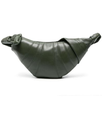 Lemaire Small Croissant Leather Shoulder Bag - Green
