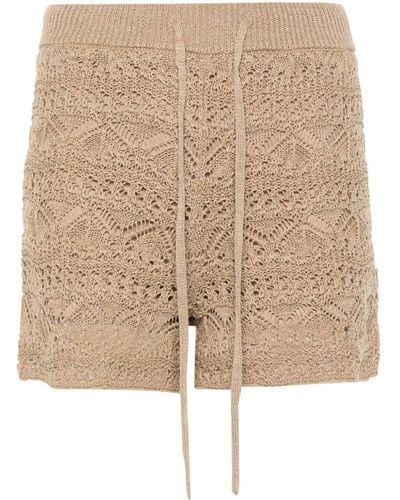 IRO Crochet-knit Shorts - Natural