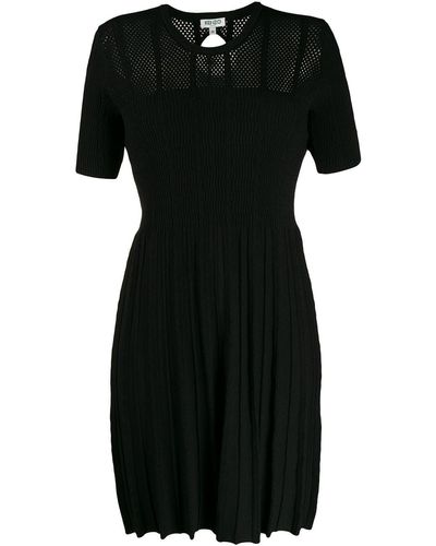 KENZO Knitted Short Sleeve Dress - Black