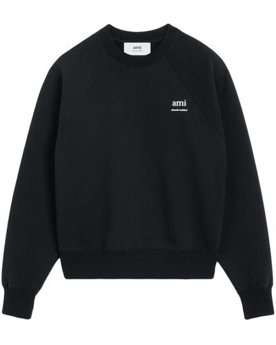 Ami Paris Sweater Met Print - Zwart