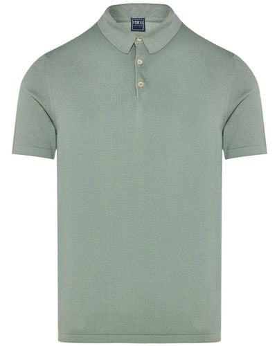 Fedeli Sucesso Cotton Polo Shirt - Green