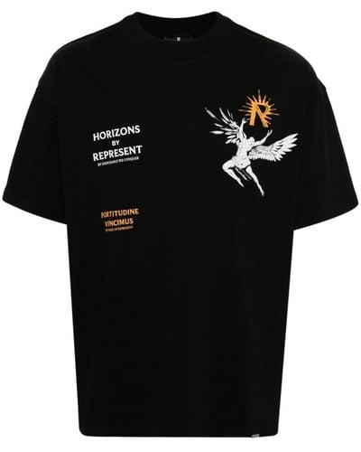 Represent Katoenen T-shirt - Zwart