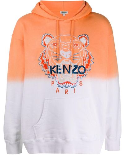 KENZO Tiger Gradient Hoodie - Orange