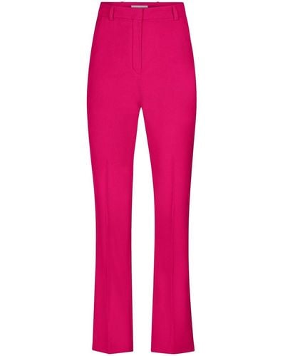 Nina Ricci High-waisted Straight-leg Trousers - Pink