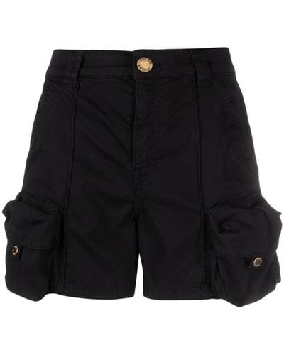 Pinko Low-rise Cargo Shorts - Black