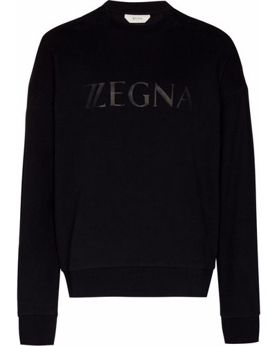 Zegna ロゴ スウェットシャツ - ブラック