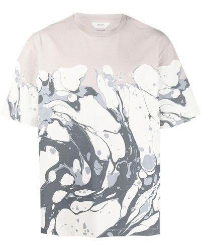 Zegna Abstract-print Crewneck T-shirt - Multicolour