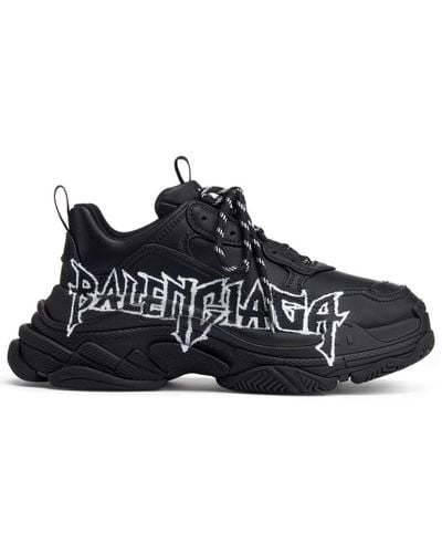 Balenciaga Triple S Chunky Sneakers - Black