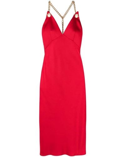 Moschino Dress With Halter Neckline - Red