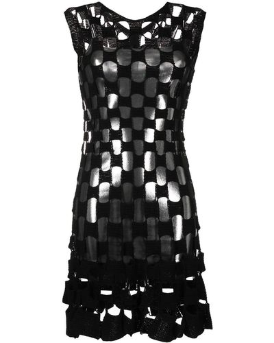 Monse Cut-out Knit Mini Dress - Black