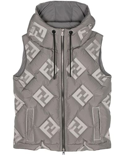 Fendi X Stefano Pilati Padded Vest - Grey