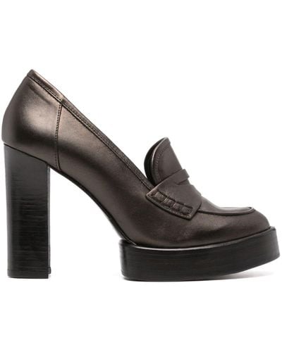 Paloma Barceló Samantha 110mm Penny-loafer Court Shoes - Black