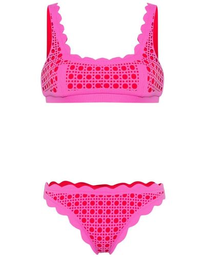 Marysia Swim Bikini mit Laser-Cuts - Pink