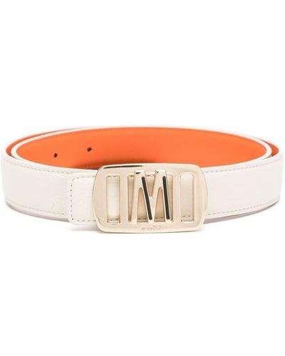 Moorer Hepsie Leather Belt - Orange