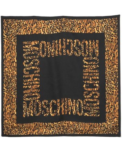 Moschino Sjaal Met Luipaardprint - Metallic