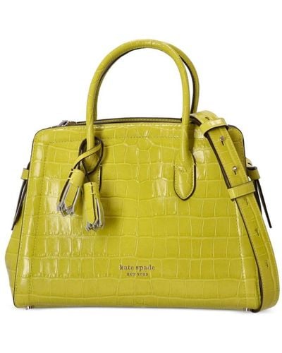 Kate Spade Handtasche mit Kroko-Effekt - Gelb