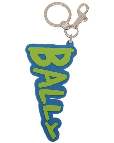 Bally Porte-clés à patch logo - Vert