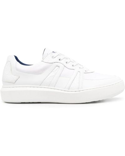 Zilli Panelled Low-top Leather Trainers - White