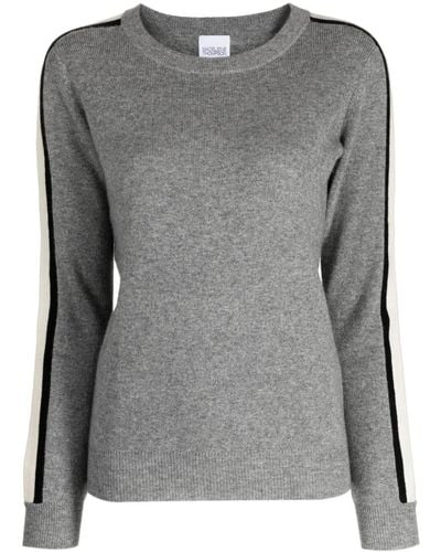 Madeleine Thompson Hewitt Mélange-effect Wool-cashmere Top - Grey
