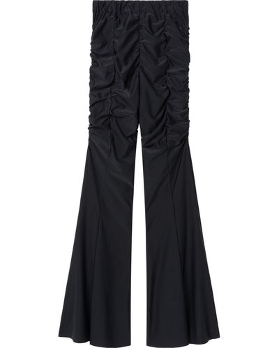 AZ FACTORY X Ester Manas Ruched Flared Trousers - Blue