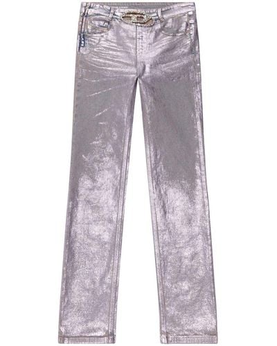 DIESEL 1989 D-Mine 09i15 Straight-Leg-Jeans - Grau