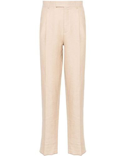 ZEGNA Pleat-detail Tailored Pants - Natural