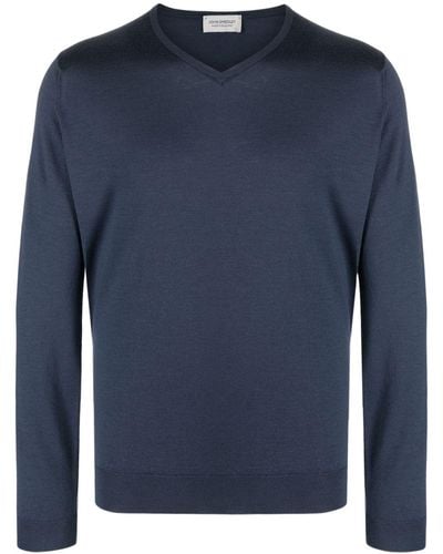 John Smedley Wool Sweater - Blue