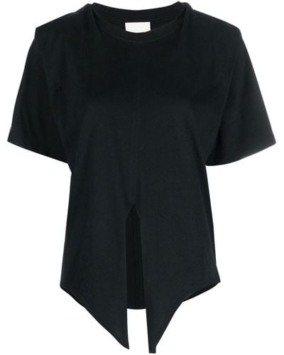 Isabel Marant T-shirt Zelikia à taille nouée - Noir