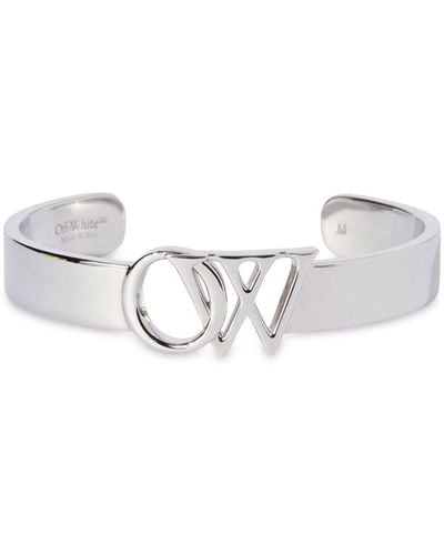 Off-White c/o Virgil Abloh Logo Cuff Bracelet - White