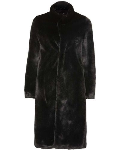 Unreal Fur Raven Mantel aus Faux Fur - Schwarz