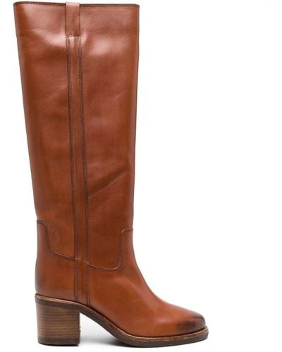 Isabel Marant Seenia 70mm Leather Boots - Brown