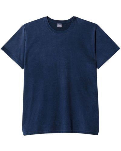 RE/DONE T-shirt Met Ronde Hals - Blauw
