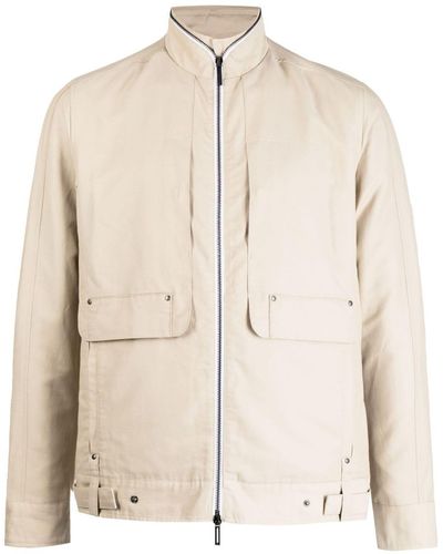 Private Stock The Bureau Stand-up Collar Jacket - Natural