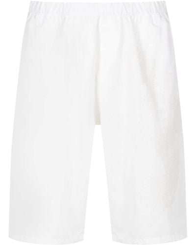 Amir Slama Animal-jacquard Bermuda Shorts - White