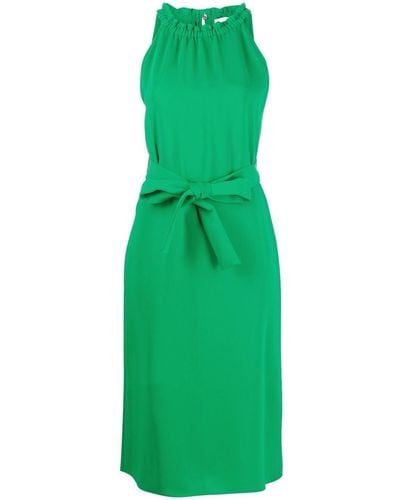 P.A.R.O.S.H. Halterneck Midi Dress - Green