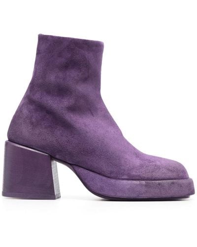 Marsèll Plattino Ankle Boots - Purple