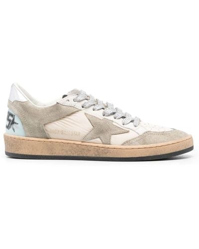Golden Goose Ball Star Suede Sneakers - White