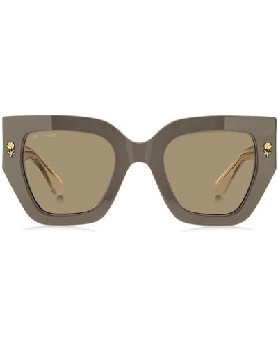 Etro Mania Square-frame Sunglasses - Brown